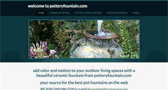 Desktop Screenshot of potteryfountain.com
